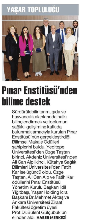 (25 Haziran 2025, Ege Saati gazetesi)