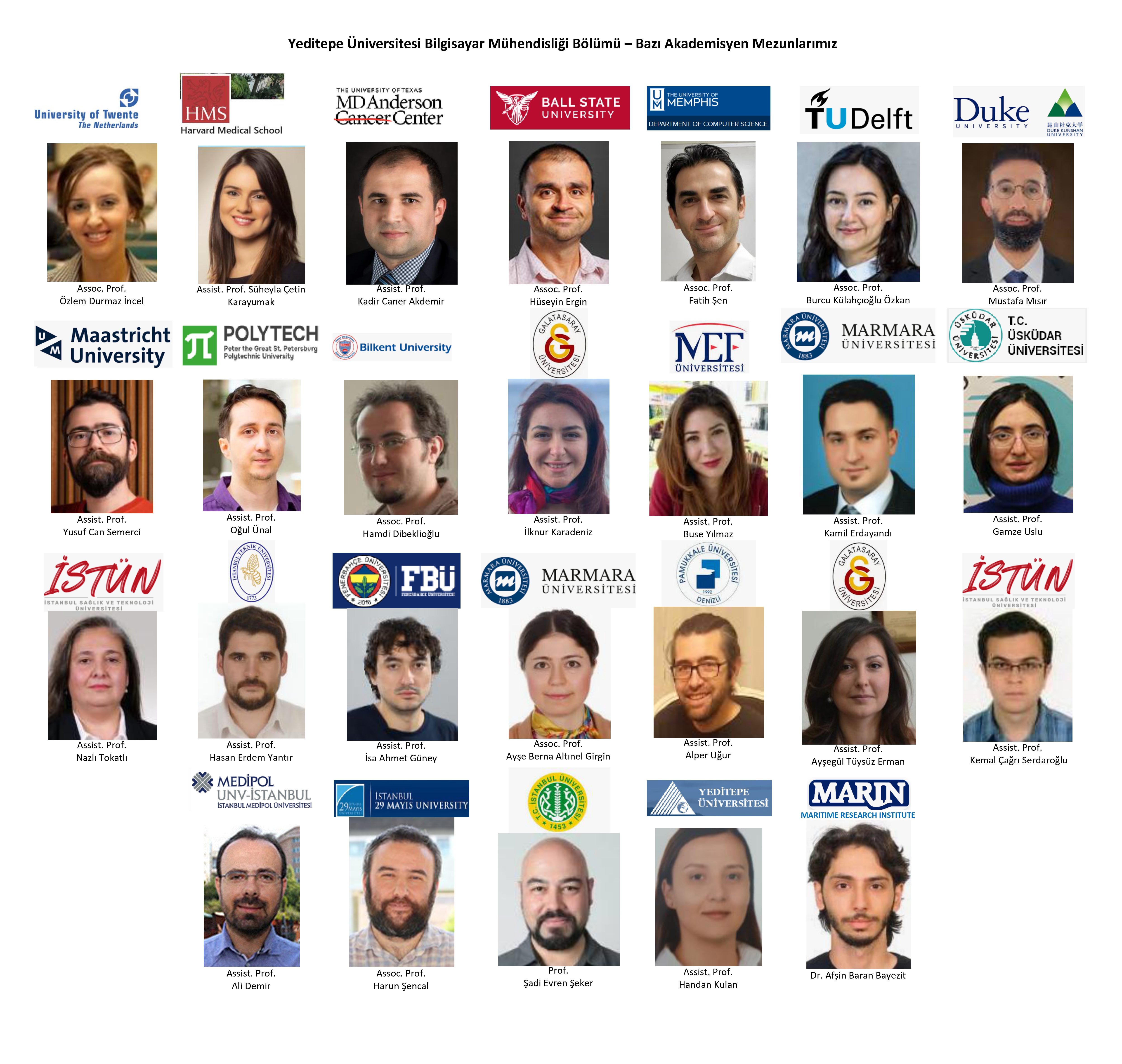 Yeditepe University Computer Engineering - Academic Graduates