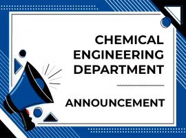Chemical Engineering-Announcement