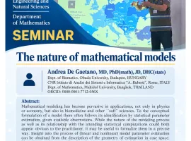 Mathematics Seminar: Andrea De Gaetano (National Research Council of Italy)